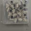 Granvela 20-Pack Black Switches for Mechanical Keyboards, 3-pin Linear & Consistent 60g Force White-Shell Supporting SMD RGB Light