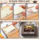 Graduation Memory Keepsake Box with Photo Custom 2026 Large Grad Card Box with Customized Picture Gift for Him Her for Graduate Grad High School Party(Black,Photo)