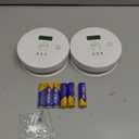 OLUNCLE 2 Packs Smoke and Carbon Monoxide Detector Powered by Battery,Smoke Detector Carbon Monoxide Detector Combo with Large LCD Display, Portable Fire Alarm Smoke Detector, OL0902U