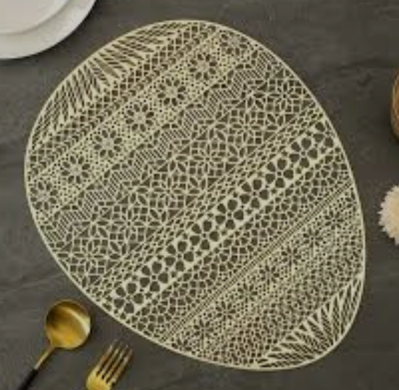 HH Egg 8 pcs Placemat JADE Lemon