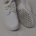 Hawkwell Women's Slip Resistant Lightweight Nursing Shoes Comfortable Lace Up Work Shoes Size 7