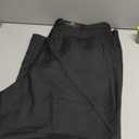 Men's Cozy Hidden Expandable Waist Dress Pants | Premium Stretch Texture Weave Work to Weekend Pants (46W x 30L, Black)