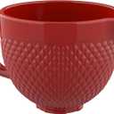 Ceramic Bowl for KitchenAid Mixers, For KitchenAid Ceramic Mixing Bowls, Mixing Bowls - Red Pineapple Nail by Gvode