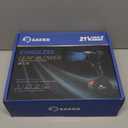 Saker Cordless Leaf Blower Portable Dust Cleaner Handheld Lightweight Blowers 180000 RPM with Adjustable Speed for Patio Cleaning, Drying,Camping Gifts 2 Batteries BF170 Black