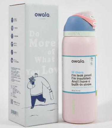 OWALA Freesip Bottle 24 OZ Pink Gloom