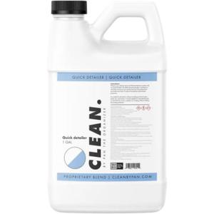 CLEAN. Quick Detailer  Ceramic-Infused Exterior Detail Spray for Paint, Glass, Trim & Chrome  Boosts Gloss, Slickness & UV Protection  Safe on Coated Surfaces of All Vehicles  1 Gallon (128 Fl Oz (Pack of 1))