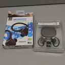 iLive IAEBTW53B Bluetooth True Wireless Earbuds with Built in Mic, IPX7 Waterproof, Charging Case, and Bluetooth 5.3 (Black)