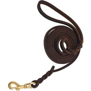 Leather Dog Leash - 6Ft x 3/8" Braided Leather Dog Training Leash, Heavy Duty Dog Leashes with Rotating Clasp, Soft Leather Dog Leash Large Dogs for Medium and Small Dogs (6Ft x 3/8")