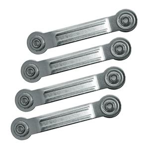 Racfenick 4 Pack Glider Bearing Arm Bracket Hardware Rocker Replacement Parts, 6.4" Length,5.15" Between Mounting Holes (Silver)