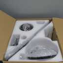 Ceiling Fans with Lights- 52" RGB Low Profile Indoor Ceiling Fan with Light and Remote/APP Control, Flush Mount, LED Dimmable DC Reversible Modern Ceiling Fan for BedroomBlack