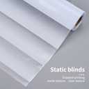 Window Privacy Film with Installation Tools, Blinds Pattern, Static Cling, Anti UV, Heat Control, Ideal for Home Shower Office Glass Door (Blinds Pattern, 45.2314.9Inch)