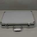 14in Aluminum Briefcase with Lock : Aluminum Tool Case Portable Carrying Case with Foam Inserts, Metal Briefcase for Men or Women (14.1x7.8x2.9inch), Silver