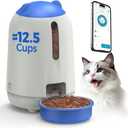 PAPIFEED Automatic Cat Feeder, App-Controlled WiFi Auto Food Dispenser with Dual Power Backup, Slow Feeding Mode, 3L Easy-Clean Feeder for Cats & Small Dogs (Blue)