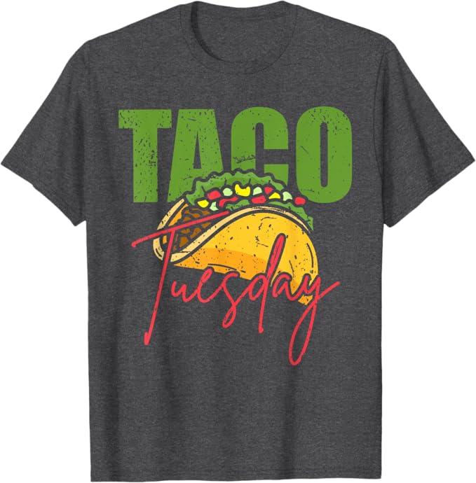 Funny Mexican Taco Lover Taco Tuesday Foodie Mexico Taco T-Shirt (Small, Black)