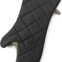 Outset 76177 Grill Mitt, Cotton, Black