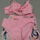 Girls Swimsuit 3 Piece Bathing Suit Criss Cross Bikini Set Girls' Swimwear with Shorts, 11-12Y