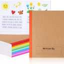 Henoyso 20 Pcs Primary Composition Notebook 9 3/4 x 7 1/2 Inch Kids Journal, Back to School Supplies, K-2 Primary Writing Notebook for Kids Student Draw and Write Story Journal (Classic Color)