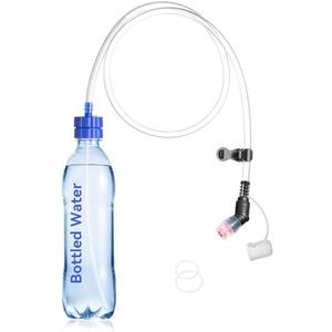 Burtrail Hydration Adapter Kit Upgraded - Convert Bottled Water into a Sports Drink Bottle, Compatible with Most Threaded Tops for Camping, Hiking, Cycling, Backpacking, Travel & Outdoor Adventures