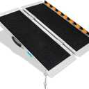 Portable Wheelchair Ramp 3Ft, Heavy-Duty Ramps for Wheelchairs for Home Steps(800LBS), Non-Slip Folding Aluminum Threshold Ramps for Doorways Steps, Stairs, Threshold (3Ft Useing Height 3-9inch)