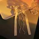 2 x Elegant Rhinestones Hair Clip Big Bow Hairpins For Girls, Ribbon Long Tassel Rhinestone Headband Hair Clips Accessories French Design Barrettes Fashion Hair Styling Accessories (White)