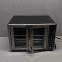 Gourmia French Door Air Fryer  25 Qt Large Capacity Convection Oven, Fryfroce 360, Digital Display with 17 Cooking Presets, Bake, Toast, Roast, Dehydrate, Fits 12 Pizza (Stainless Steel)