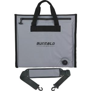 Buffalo Gear Insulated Cooler Bag - 20x18in Bait Cooler, Waterproof Fish Kill Bag (Gray)