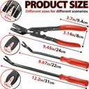 Keze 3 Pcs Auto Clip Pliers Set and Fastener Remover,Car Trim Rivet Removal Pry Tool Repair Kit with Storage Bag for Automotive Door Panel,Upholstery,Dashboard,Plastic Fasteners