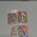 Landical 564 Pcs Glow Beads Keychain Making Kit DIY Glow in The Dark Key Chain Craft Adjustable Letter Bead Charm Neon Theme Party Favor Gift Backpack Accessories Holiday Decoration(Adorable Color)