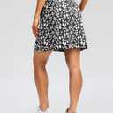SANTINY 18" Skorts for Women 3 Pockets High Waist Long Athletic Tennis Skirt Golf Skort for Casual Summer Travel M