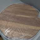 Extra Large 22INCH Premium Acacia Wood Tray Round Ottoman Tray with Handles Wooden Serving Tray Multi-Use for Dinner Breakfast in Bed Coffee Table Snack Entertaining Guests
