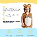 Halloween Baby Animal Plush Costume Kids Cartoon Onesie Pajamas Homewear Outfit Infants Jumpsuit (2-24, Bear)