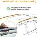 Autekcomma Heavy Duty Roof Rack Crossbars Replacement for KIA Telluride 2023 2024 2025 X-PRO & X-LINE,Anti-Corrosion Aircraft Aluminum Black Matte with Anti-Theft Locks (ONLY FIT RASED Side Rail)