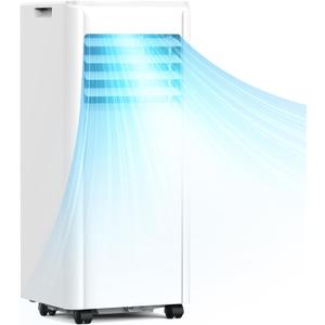COWSAR 10,000 BTU Portable Air Conditioners with Remote, Portable AC Unit Cools Up to 450 Sq.ft, 4 Modes with Fast Cooling, Sleep Mode, 24H Timer for Bedroom, Room, Apartments, White