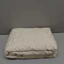 Beige Duvet Cover King Size, Seersucker 3 Pieces Bedding Set, Includes 1 Duvet Cover 106x96 Inches and 2 Pillowcases 20x36 Inches