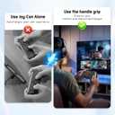 PAWDIARY [4 Sets Switch 2 Grips (for Nintendo Switch 2025 Grip), Comfort Hand Grip Accessories for Switch 2 Left and Right Controller, Ergonomic Handle Kit with 8 Thumb Caps