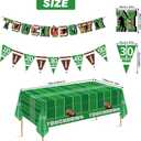 Football Party Decorations,Honeycomb Centerpieces,Triangular flags and rugby-themed and Football Tablecloth, Football Birthday Party Tailgate Party Decorations