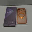 Offical Cosmic Orange for iPhone 17 Pro Max Case with 360 Spin Stand [DIY Glitter Cardstock] [Fit for MagSafe] 16FT Mil-Protection Polished for iPhone 17 Pro Max Case with Stand 6.9'', Cosmic Orange