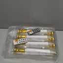 DRomance 9" Flameless Window Taper Candles Battery Operated with 8-Key Remote and Timer, 8 Pack White Christmas Holdiay Window Candles with Gold Holders, Suction Cups and AA Batteries Included