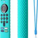 Hi Color Silicone Cover Compatible with 5.6 Inch Fire TV Stick (3rd Gen) Remote Firestick Remote Cover for Firesticksticktv Silicone Protective Case Sleeve(Mint)