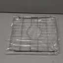 Sink Protectors for Kitchen Sink Stainless Steel, Sink Grate Fits 10.75" x 12.4" Sinks - Center Drain Hole Required | Kitchen Sink Bottom Rack for Scratch Prevention & Drainage Support