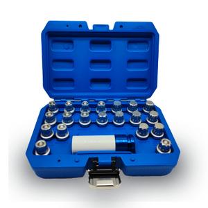 21PCS Wheel Locking Nut Key Kit - Compatible with BMW, Anti-Theft Lug Nut Removal Tool (21PCS Socketrs Set)