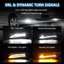 LED Fog Lights with DRL and Dynamic Turn Signal for Toyota Camry 2002-2004/ Corolla 2005-2008/ Solara 2002-2003, Fog Lamp Assembly Replacement with Start-up Animation, 1 Pair