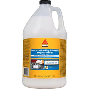 SIKA - SikaLatex R - Concrete Adhesive Glue, White - Admix for Portland-Cement Mortar/Concrete - Resistant to Freezing and thawing Damage - 1-Gallon (Pack of 1)