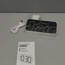 Loud Alarm Clocks for Bedrooms Heavy Sleepers, Digital Bedside Clock with Night Light, Large Display, Dual Alarm, Snooze, Dimmable for Kids Teens Boys Girls (Rgb and White)