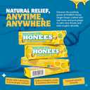 Honees Filled Honey Ginger Drops, Natural Cough Drops- Pure Ginger Sore Throat Relief - Nothing Artificial -Throat Coat Lozenges, Natural Cough Suppressant, Non-GMO (12 Pack – 108 Drops)