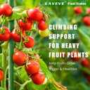 LAVEVE Garden Stakes 48 Inches Heavy Duty Steel Tomato Stake, Plastic Coated Support for Securing Trees, Climbing Plants, Cucumber, Beans, Pack of 20