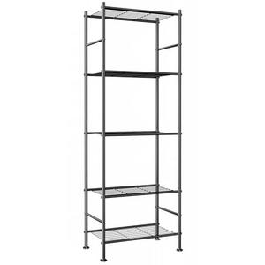 Abiglifty Storage Shelves, 5-Tier Metal Shelving, Wire Shelving Unit with Adjustable Leveling Feet, Shelf Organizer for Bathroom, Pantry, Laundry