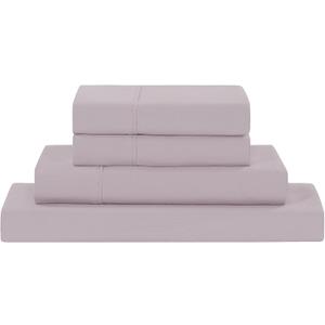 Modern Threads Soft Microfiber Solid Sheets - Luxurious Microfiber Bed Sheets - Includes Flat Sheet, Fitted Sheet with Deep Pockets, & Pillowcases Dusty Mauve Full