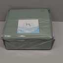 Hearth & Harbor Bed Sheets, Luxury Soft 6 Piece Bed Sheet Set Extra Deep Pocket Fitted Sheets Fits Mattress up to 21", Double Brushed Bedding Sheets & Pillowcases, King, Ice Green