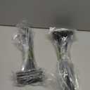 8 Pack - 10 inch Black Hidden L Shelf Bracket (1/5 Inch Thicked) Iron Floating Shelf Brackets Rustic Industrial Metal Brackets for Shelf Support